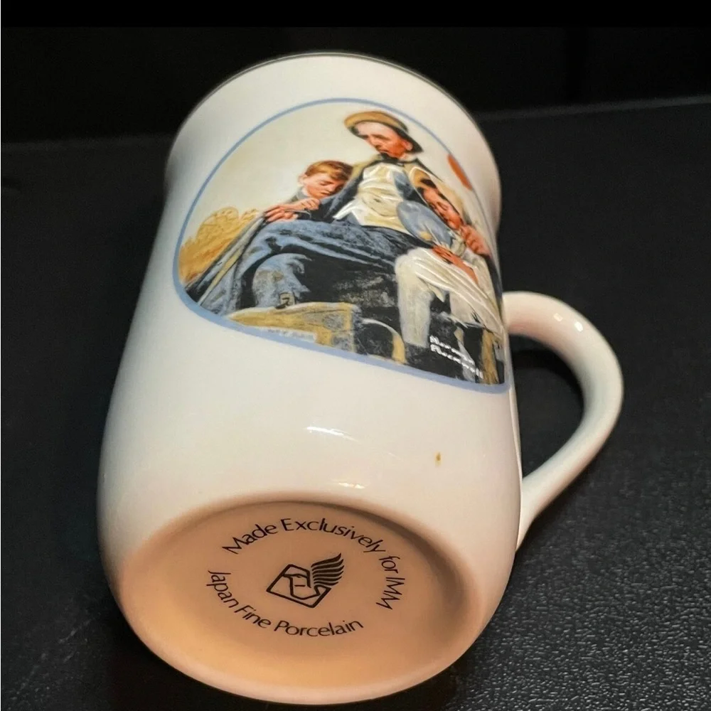Norman Rockwell Coffee Mugs Set of 4